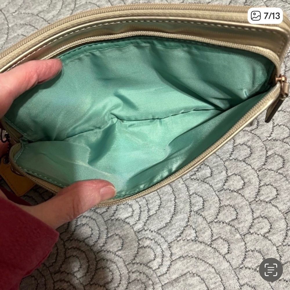 Coach Beige Signature Tote with Multicolor C Accents - Picture 8 of 13